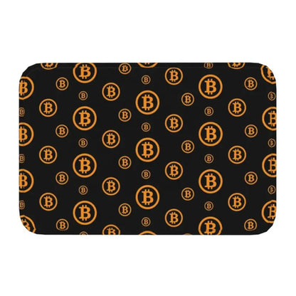Custom Ripple XRP Front Door Mat Anti-Slip Indoor Absorbent Bitcoin
