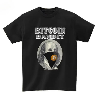 2025 Musk Currency Evolution with Bitcoin BTC Printed Short Sleeve