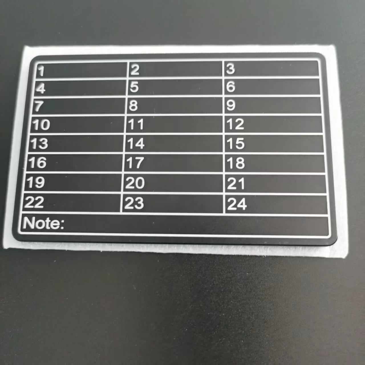 An aluminum alloy cryptocurrency codebook and a metal marker pen