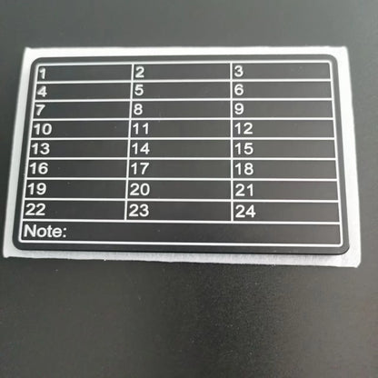 An aluminum alloy cryptocurrency codebook and a metal marker pen
