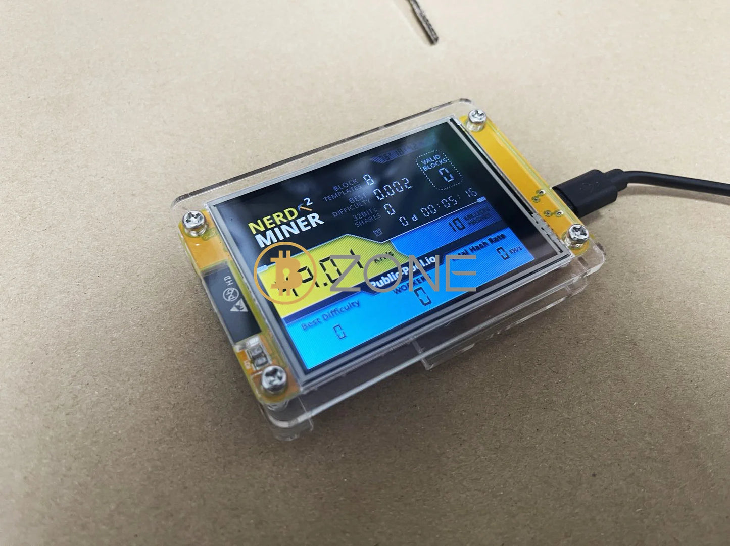 NerdMiner V2 2.8 Inch Display BTC Solo Lottery Nerd Miner Crypto