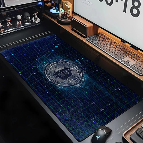 Bitcoin Print Mousepad Gaming Accessories Mouse Pad for Home Laptop