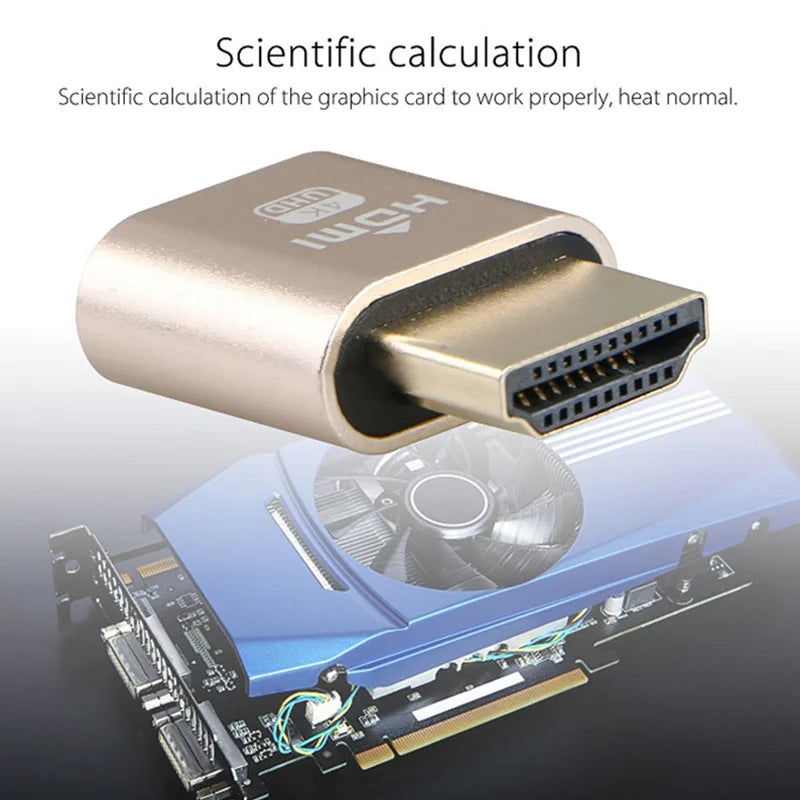 HDMI-compatible Dummy Plug Virtual Display Headless Ghost Display