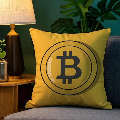 Bitcoin Cryptocurrency Btc Pillow Case Sofa Living Room Bedroom
