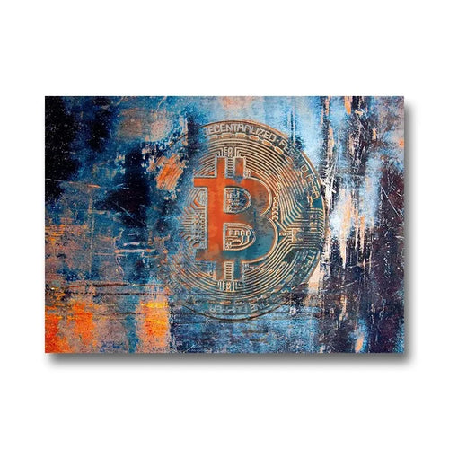 Bitcoin Canvas Art Paintings Graffiti Poster and Print