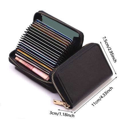 Business Card Holder Wallet Women/ Black/pink/blue/red Bank/ID/ Card