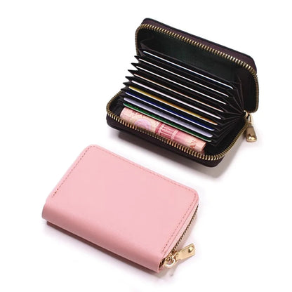 Business Card Holder Wallet Women/men Gray Bank/ID/Credit Card Holder