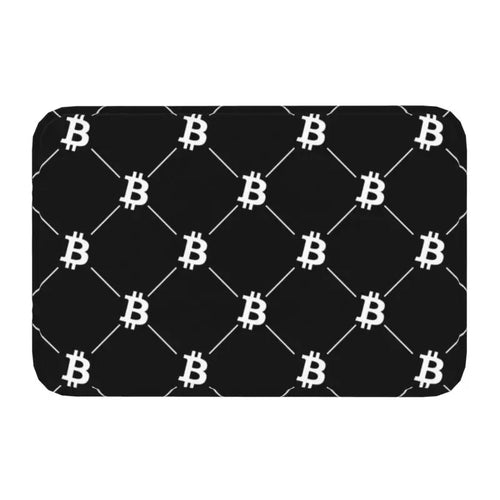 Custom Ripple XRP Front Door Mat Anti-Slip Indoor Absorbent Bitcoin