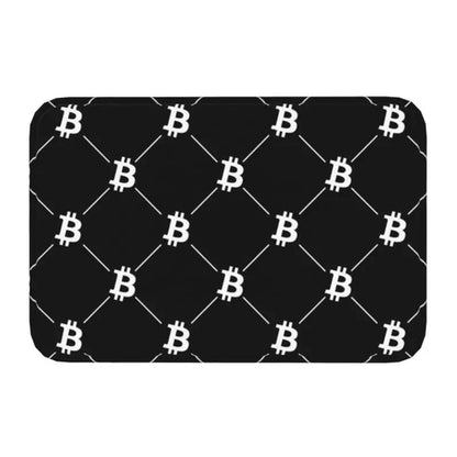 Custom Ripple XRP Front Door Mat Anti-Slip Indoor Absorbent Bitcoin