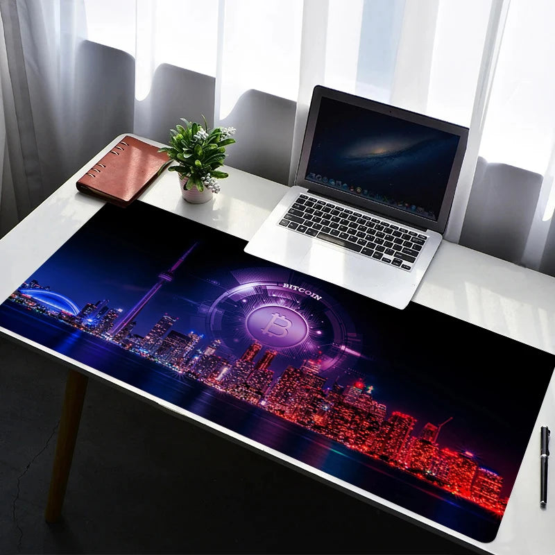 Mouse Pad Gaming Carpet Anime Keyboard Pads Rug PC Mousepad B-Bitcoin