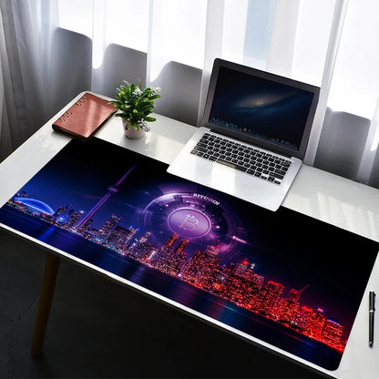Mouse Pad Gaming Carpet Anime Keyboard Pads Rug PC Mousepad B-Bitcoin