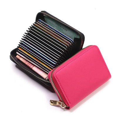 Business Card Holder Wallet Women/men Gray Bank/ID/Credit Card Holder