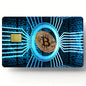 Bitcoin Pattern Stickers 4pcs PVC Credit Card Skin Stickers Removable