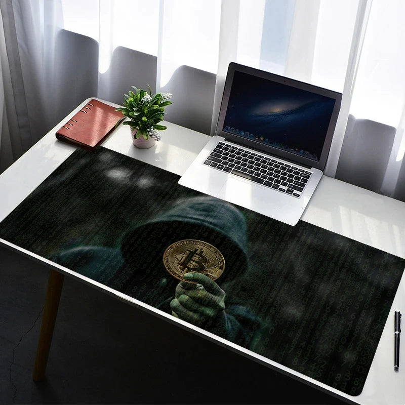 Mouse Pad Gaming Carpet Anime Keyboard Pads Rug PC Mousepad B-Bitcoin
