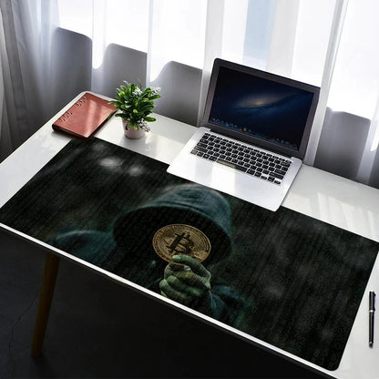 Mouse Pad Gaming Carpet Anime Keyboard Pads Rug PC Mousepad B-Bitcoin