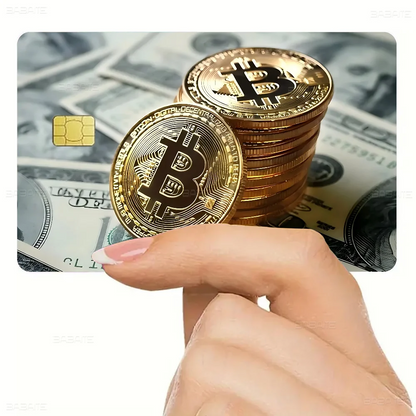 Bitcoin Cartoon Fashion Matte Gold Silver Black Matte Film Skin