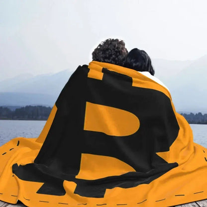 Bitcoin Velvet Print Cryptocurrency Btc Blockchain Breathable Super