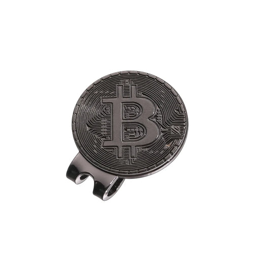 Hat Clip Ball Marker Bitcoin Shaped Magnetic Golf Mark Creative