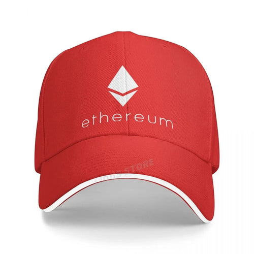 Ethereum Cryptocurrency Baseball Caps Women Men Adjustable Fashion
