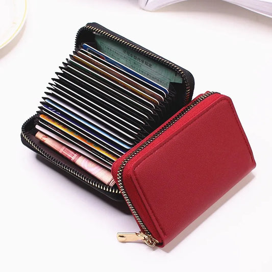 Business Card Holder Wallet Women/men Gray Bank/ID/Credit Card Holder