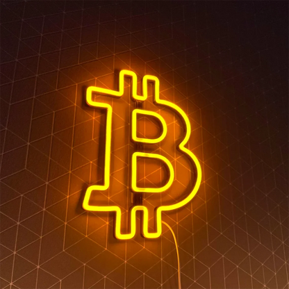 Bitcoin Neon Sign Bitcoin Trading Neon Sign Trading Wall Decor Crypto