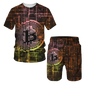 3D Bitcoin Printed T-shirt for Summer, Fashionable Street, Multi