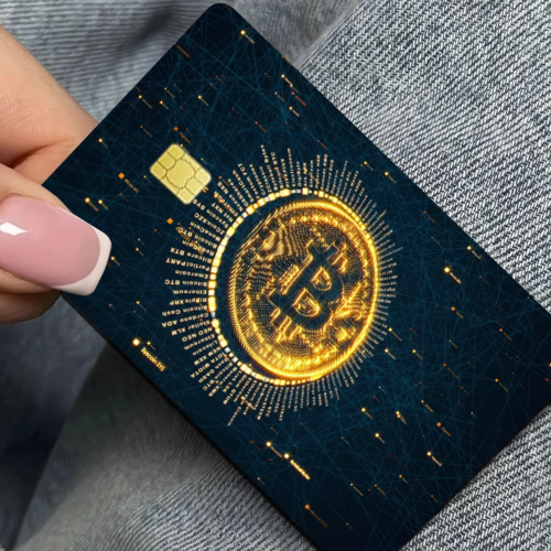 Bitcoin Cartoon Fashion Matte Gold Silver Black Matte Film Skin