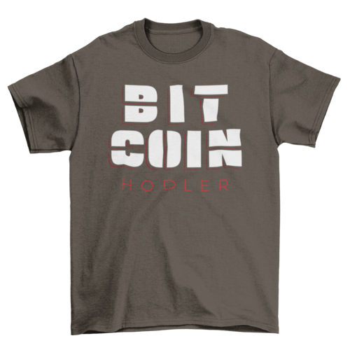 Bitcoin holder t-shirt design