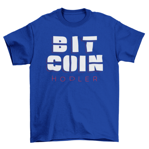 Bitcoin holder t-shirt design