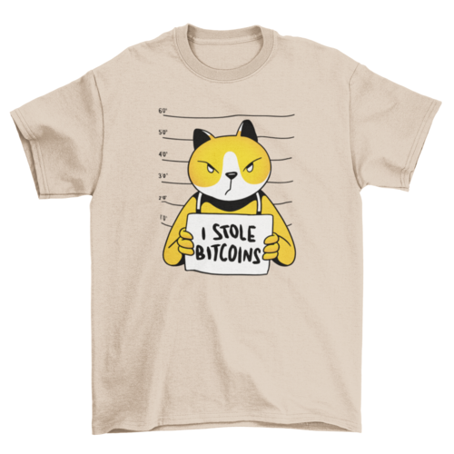 Cat Bitcoin Thief T-shirt