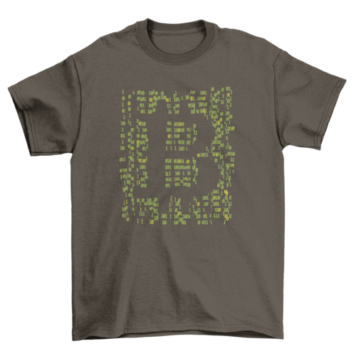 Coding bitcoin t-shirt