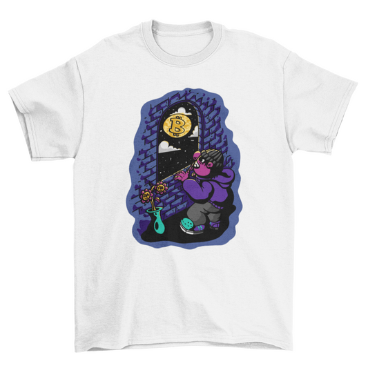 Bitcoin moon t-shirt