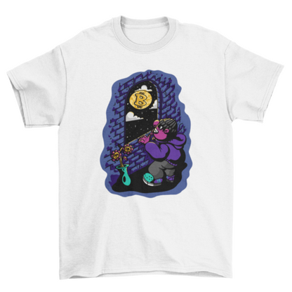 Bitcoin moon t-shirt