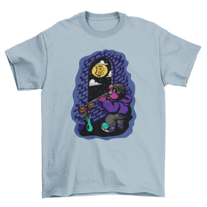 Bitcoin moon t-shirt