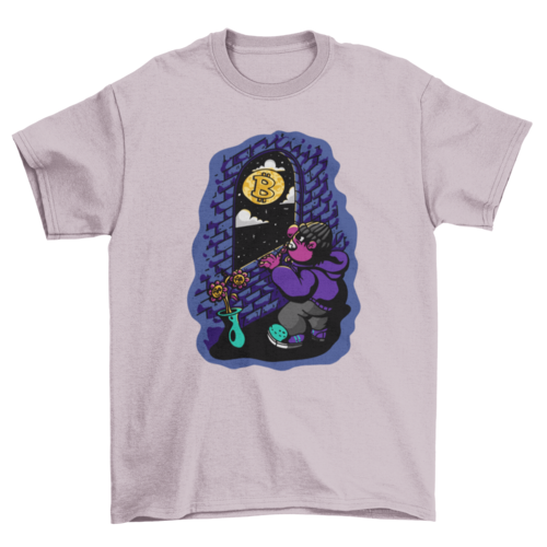Bitcoin moon t-shirt