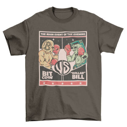 Bitcoin vs dollar t-shirt
