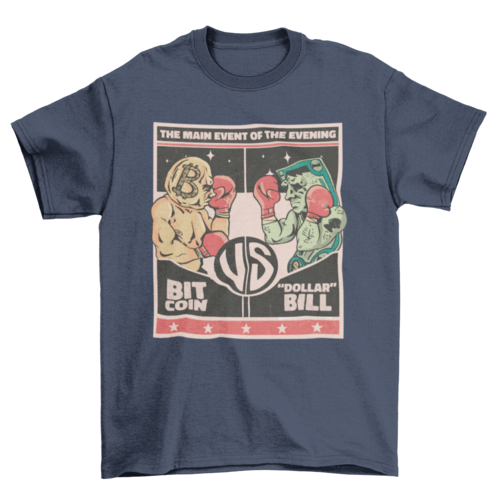 Bitcoin vs dollar t-shirt