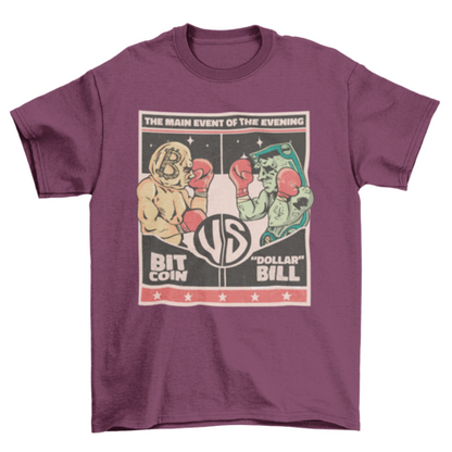 Bitcoin vs dollar t-shirt