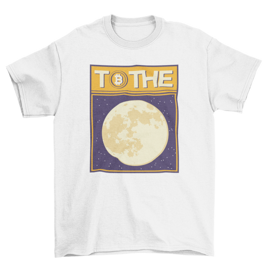 Bitcoin moon t-shirt