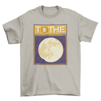 Bitcoin moon t-shirt