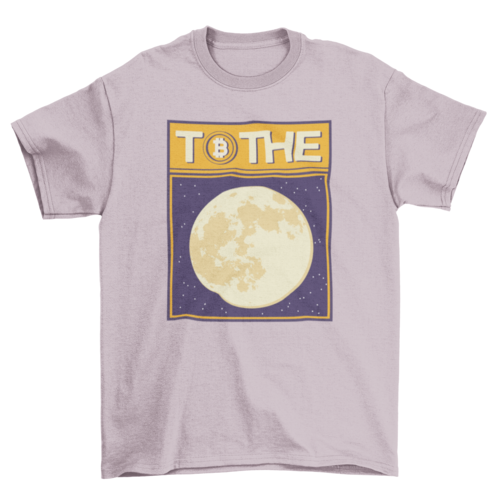 Bitcoin moon t-shirt