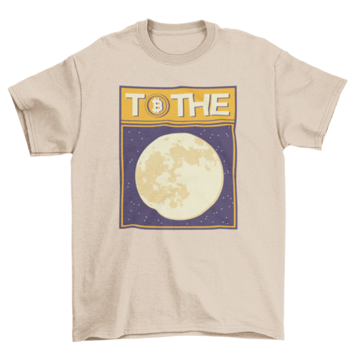 Bitcoin moon t-shirt
