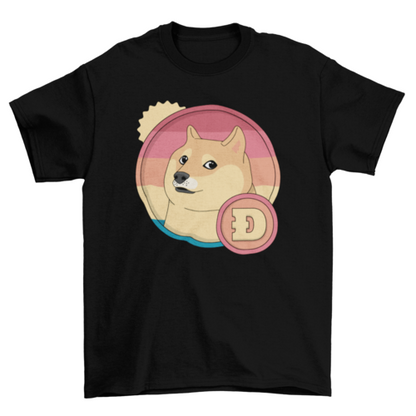 Retro dogecoin t-shirt