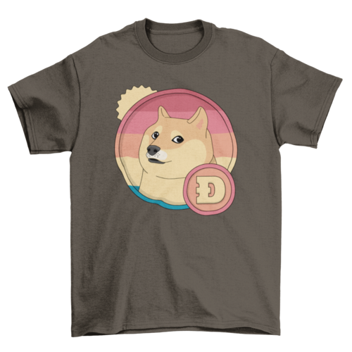 Retro dogecoin t-shirt