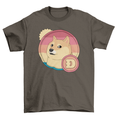 Retro dogecoin t-shirt