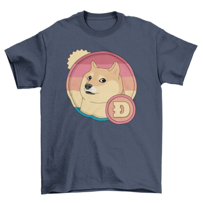 Retro dogecoin t-shirt