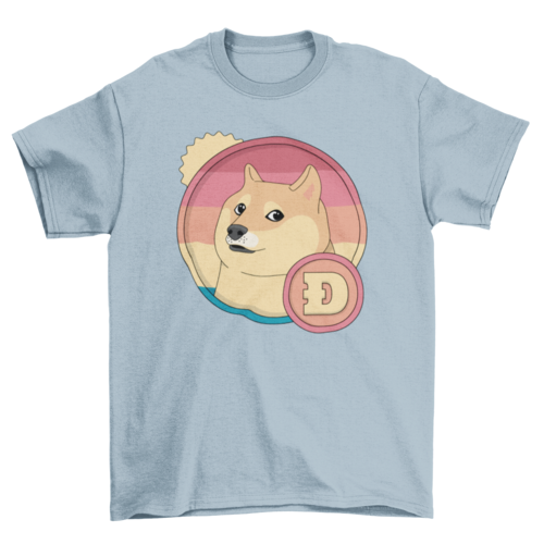 Retro dogecoin t-shirt