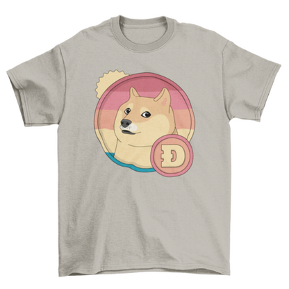 Retro dogecoin t-shirt