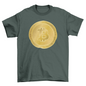 Golden bitcoin t-shirt