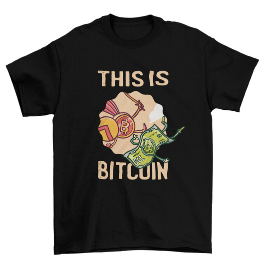 Spartan bitcoin quote t-shirt